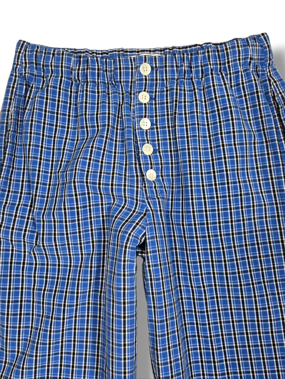 Doen Morgan Pant Size XXS 100% Organic Cotton Pockets Blue Cassis Check - Picture 4 of 14